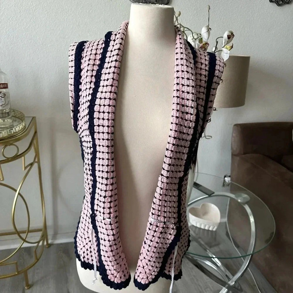 Vintage Handmade crotchet vest size M - Picture 4 of 5